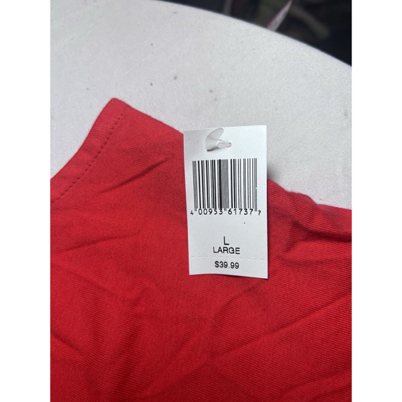 Disney Minnie Mouse Red Peplum Collared Top NWT Size L - Picture 5 of 8